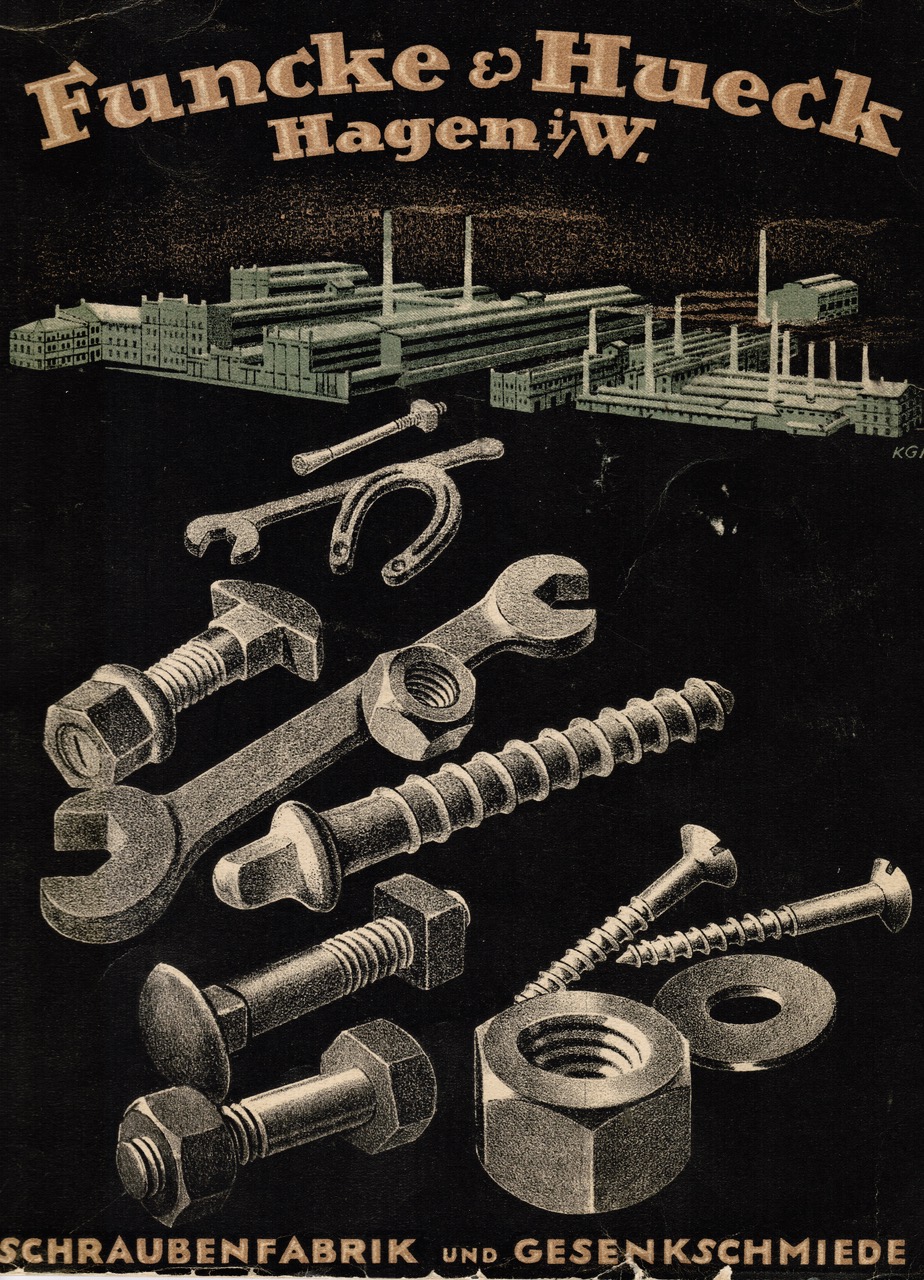 Katalogbild der Schraubenfabrik Funcke & Hueck in Hagen